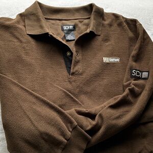 SDI Men's Brown Polo Shirt